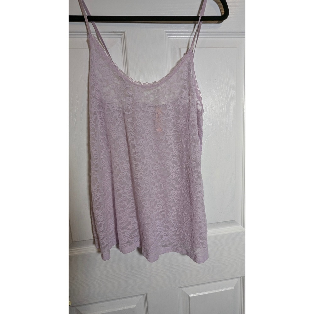 Victoria's‎ Secret Lace Cami Top Lavender Purple Bow Accents S/P Small - Picture 3 of 10